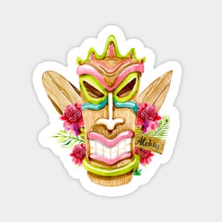 Colorful Tiki Sticker